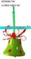 Wholesale Tin bell christmas tree ornaments
