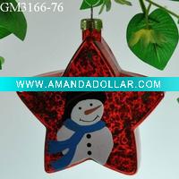 glass christmas tree hanging ornament