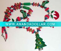 Wholesale HSYN1867 Latest New Design Enamel Christmas Tree Necklace