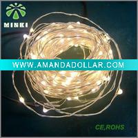 Wholesale 10m 100 lights warm white christmas tree decorative light Christmas light string