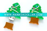 Wholesale Christmas tree style pen drive