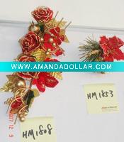 Christmas red velvet artificial flower