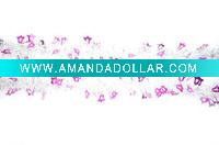 Colourful christmas garland