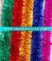Wholesale Colorful christmas tinsel garland