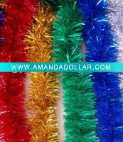 Pvc xmas tinsel garland