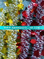 glitter tinsel garland
