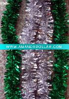 Shiny tinsel garland