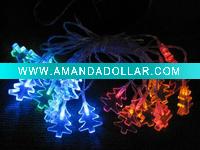 multi colors solar LED christmas tree string light