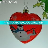 glass christmas tree hanging ornament