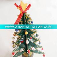 Wholesale Supermarket Best-Selling Wood Christmas Tree gift - 3D - Christmas ornament