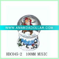 Wholesale TOP 100mm Christmas musical glass gifts