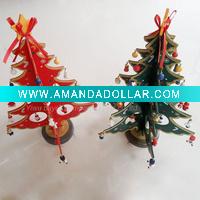 Wholesale Supermarket Best-Selling Wood Christmas Tree gift - 3D - Christmas ornament