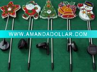 Wholesale solar led lawn decoration light with christmas tree