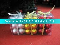 Wholesale favorable plastic x'mas ball for tree decorating