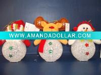 Wholesale christmas hanging decoration with flash ball