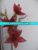 Wholesale Christmas flower,artificial flower,Christmas tree,big flower FB11-20