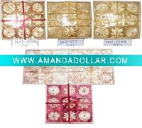 Wholesale s/27 Straw hanging ornaments, 6ass.
