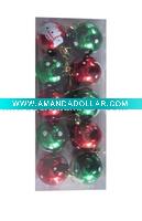 Wholesale Hand-painted colored Christmas ball /Christmas