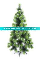Wholesale PVC Christmas pine tree ( decorate with silver powder )