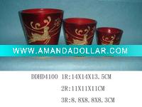 Wholesale Ceramic Christmas planters for flowers-Deer design