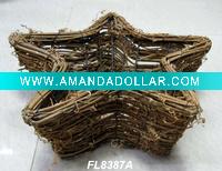 Wicker Garden Decoration Planter
