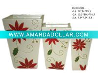 christmas flower vase