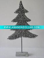 Wholesale silver glitter xmas tree