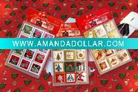 Wholesale Red Leaves 3d Paper handmade card toppers