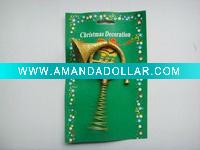 Wholesale plastic christmas glitter tree topper