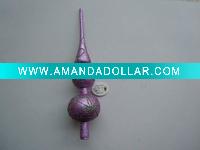 plastic christmas painted tree topper