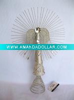 Angle metal christmas tree topper