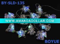 Wholesale solar christmas light with jingle bell/moon/christmas tree/pentagram/snowman shaped items