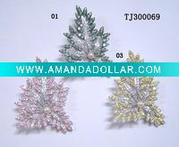 Wholesale shinning pearl Christmas tree Brooches pin