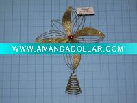 Wholesale Christmas flower tree topper,Christmas decoration,Christmas ornament