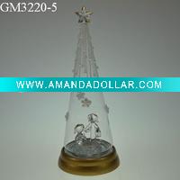 glass christmas tree