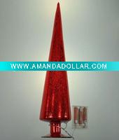 Wholesale glass christmas tree with LED light