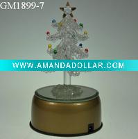 glass christmas tree with LED light