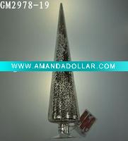 Wholesale glass christmas tree with LED light