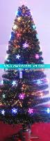 decorated fiber optic xmas tree