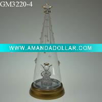 glass christmas tree