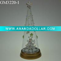 glass christmas tree