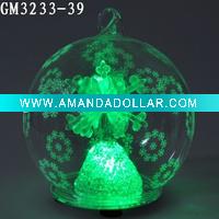 christmas ball with LED changing light