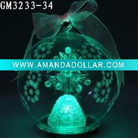 Wholesale christmas ball with LED changing light