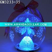 christmas ball with LED changing light