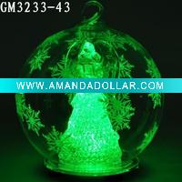 Wholesale christmas ball with LED changing light