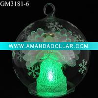 Wholesale christmas ball with fiber angel inside