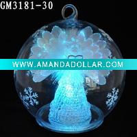Wholesale christmas ball with fiber angel inside