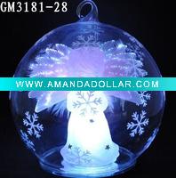 Wholesale christmas ball with fiber angel inside