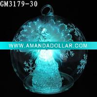 Wholesale christmas ball with fiber angel inside