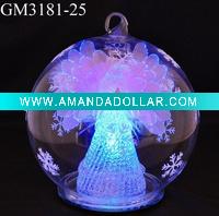 Wholesale christmas ball with fiber angel inside